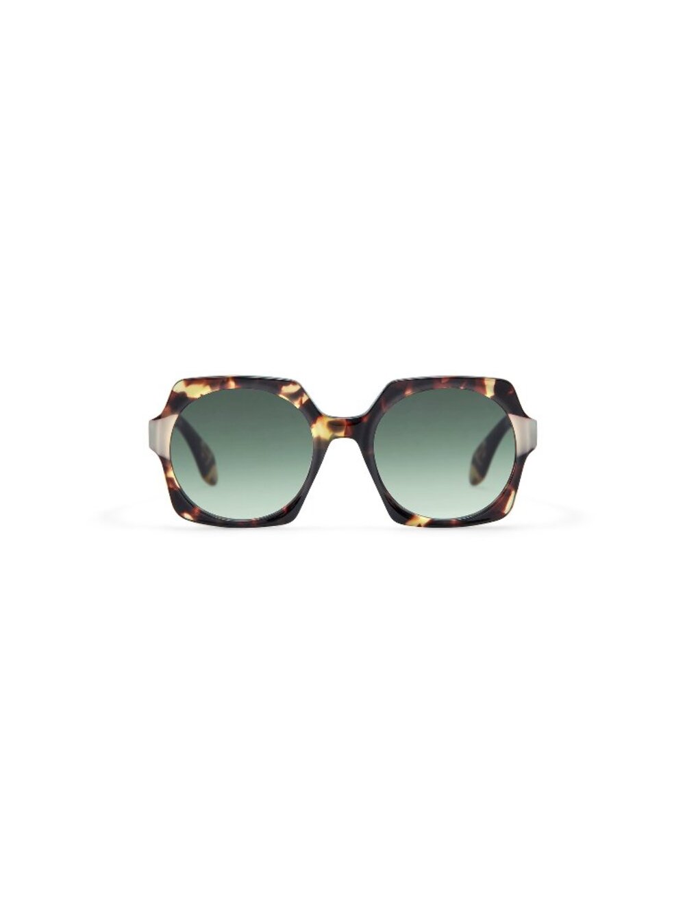 New Gigi Studios Women's Sunglasses Havana Green Lens Acetate Frame GigiStudios